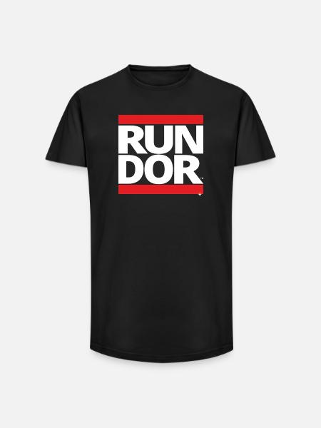 run - Long Fit Männer T-Shirt - Schwarz