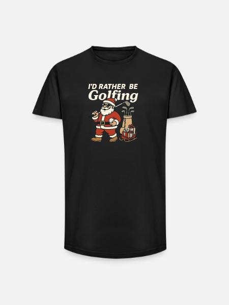 Funny Golf Shirt Christmas Gift Golfer - Long Fit Men's T-Shirt - black