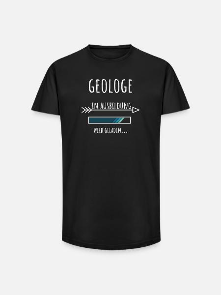 Geosciences Student Occupation Training Geologist - Long Fit Men's T-Shirt - black