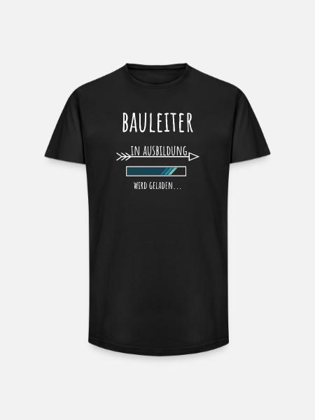 Civil Engineering Student Training Construction Manager - Long Fit Men's T-Shirt - black