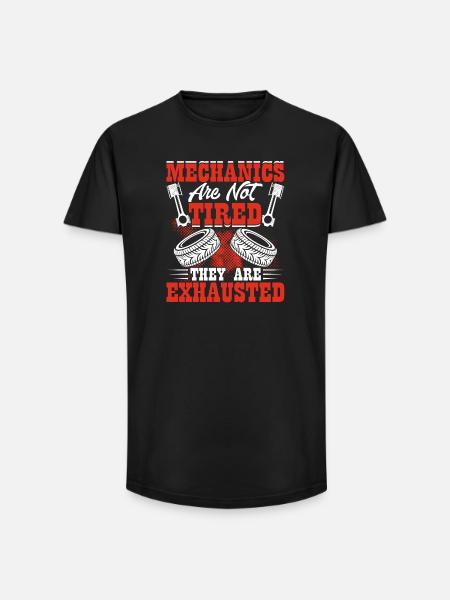 Mechanic Mechatronics Technician Handyman Gift - Long Fit Men's T-Shirt - black