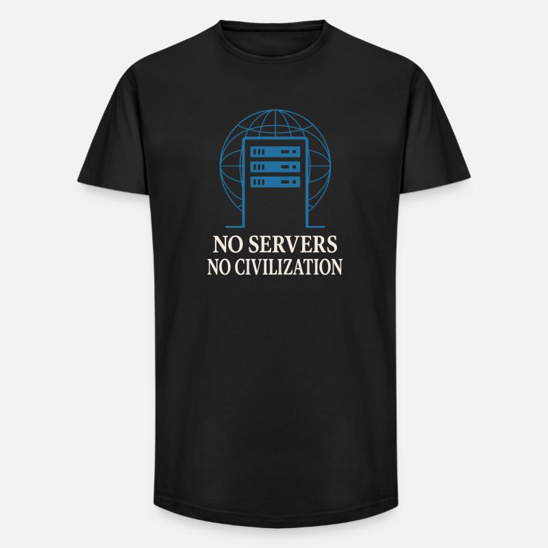 Netzwerkinfrastruktur Rack- Und Stack-ingenieur - Long Fit Männer T-Shirt - Schwarz
