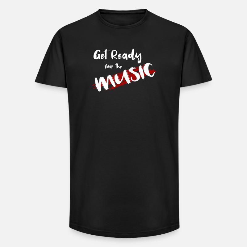 Get Ready - Long Fit Männer T-Shirt - Schwarz
