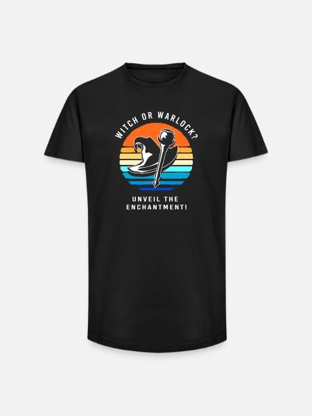 Halloween Gender Reveal - Long Fit Men's T-Shirt - black