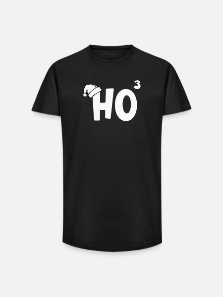 HO³ Christmas Formula - Long Fit Men's T-Shirt - black