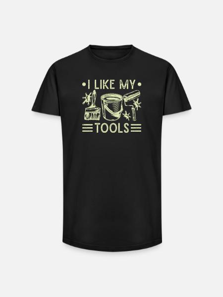 House Painter Dad Unique Gifts - Long Fit Men's T-Shirt - black