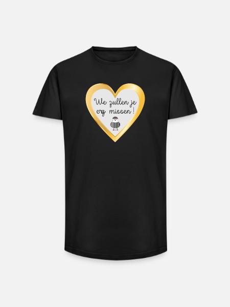 We will miss you very much - Long Fit Men's T-Shirt - black