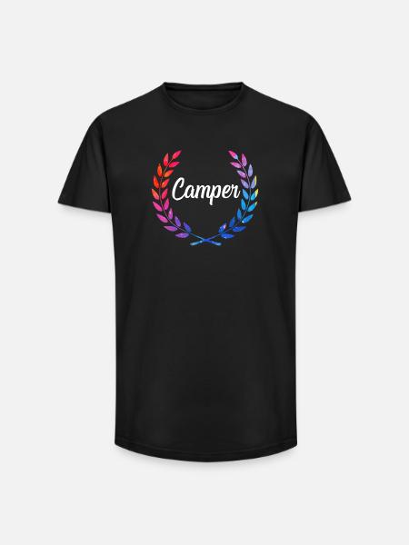 Camper Farblaurel Logo - Long Fit Männer T-Shirt - Schwarz