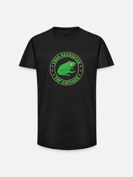 Frog Catcher Recruiter Top Frog - Long Fit Men's T-Shirt - black