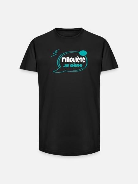 Don't worry, I'll manage - Long Fit Men's T-Shirt - black