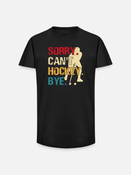 Hockey Eishockey Eishockeyspieler Geschenk - Long Fit Men's T-Shirt - black
