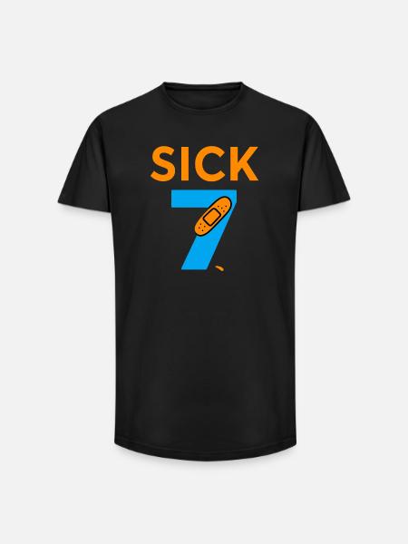 Sick Seven Meme Tee Six Seven - Long Fit Men's T-Shirt - black