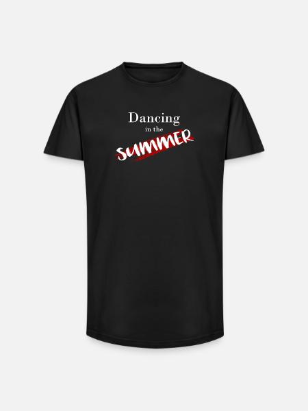 Danse - T-shirt coupe longue homme - noir