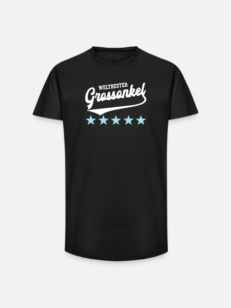 Great-Uncle Godfather Best Uncle Great-Uncle - Long Fit Men's T-Shirt - black