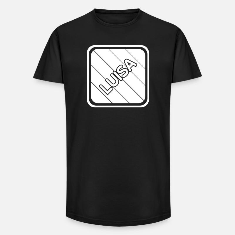 Luisa as a first name - Long Fit Men's T-Shirt - black
