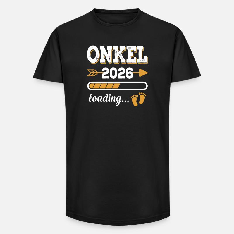 Uncle 2026 Loading Future Uncle Gift - Long Fit Men's T-Shirt - black
