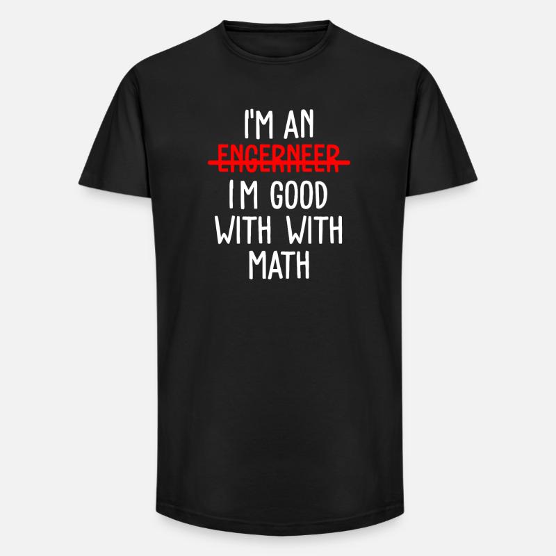 Math Math Math Teacher Mathematician - Long Fit Men's T-Shirt - black