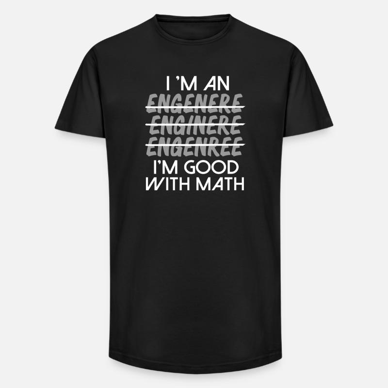 Math Math Math Teacher Mathematician - Long Fit Men's T-Shirt - black