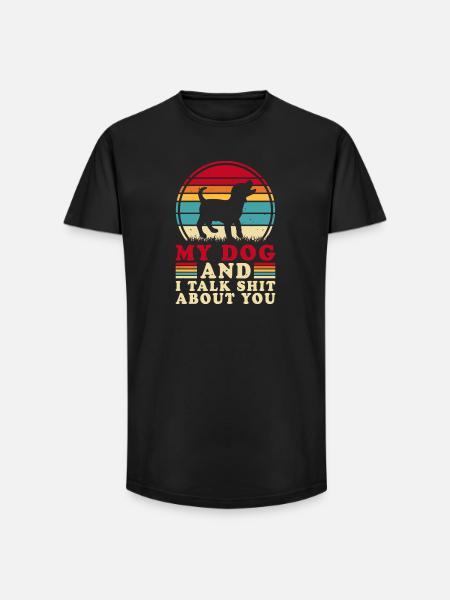 Dogs Dog Lovers Dog Owners - Long Fit Men's T-Shirt - black