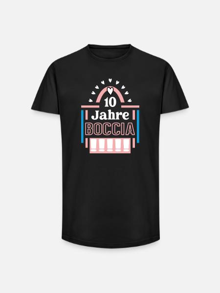 Boccia Anniversary 10 Years Coach Player - Long Fit Men's T-Shirt - black