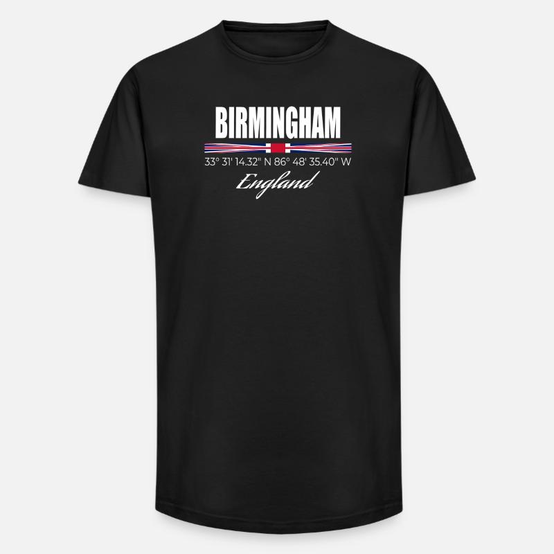 Birmingham - Long Fit Männer T-Shirt - Schwarz