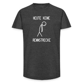 Heute keine Rennstrecke Tuning KFZ Mechaniker - Long Fit Männer T-Shirt - Anthrazit - Vorne - AI Model Male 185 light (185cm)