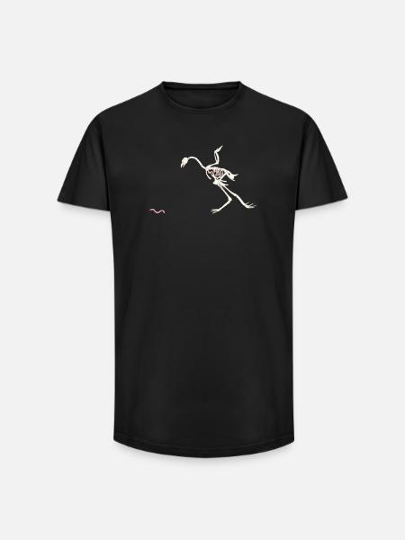 Free and Happy Shelled Hen - Long Fit Men's T-Shirt - black