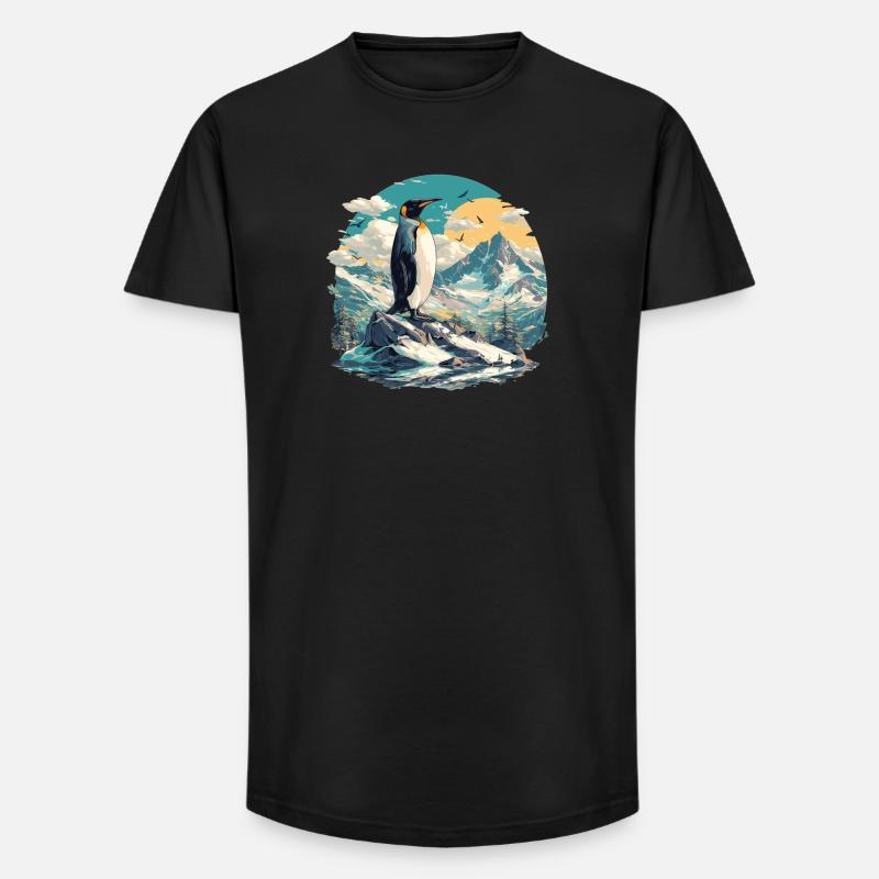Penguins Penguin - Long Fit Men's T-Shirt - black