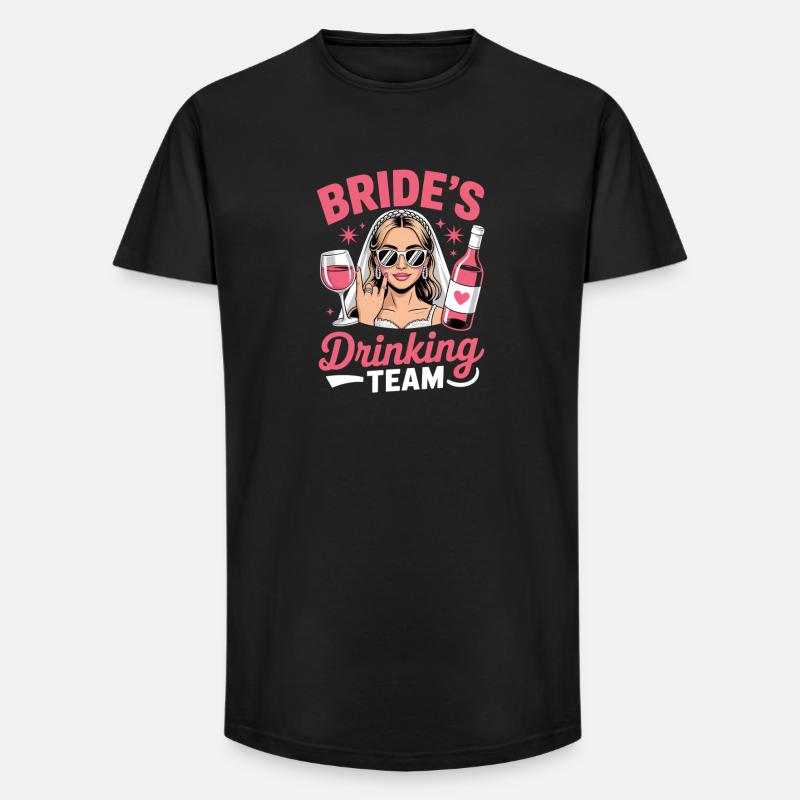Brides drinking team JGA Junggesellinnenabschied - Long Fit Männer T-Shirt - Schwarz