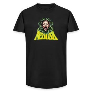 Medusa - Long Fit Männer T-Shirt - Schwarz - Vorne - AI Model Male 185 light (185cm)