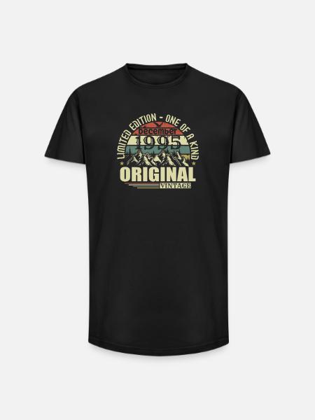 December 1995 December Anniversary December 1995 - Long Fit Men's T-Shirt - black