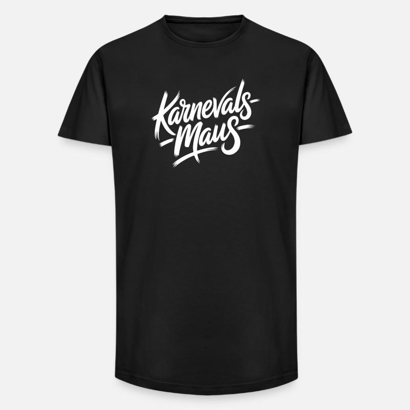 Karnevalsmaus Karneval Köln Kölner Karnevals Maus - Long Fit Männer T-Shirt - Schwarz