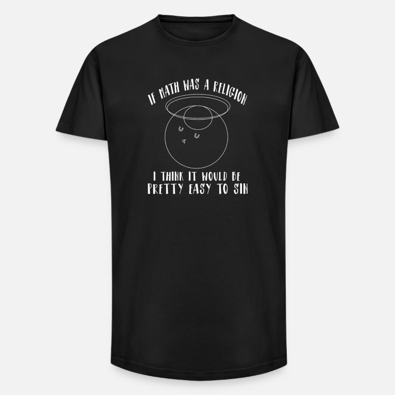 Lustiges Mathematik Sprüche Mathelehrer Lehrer - Long Fit Männer T-Shirt - Schwarz