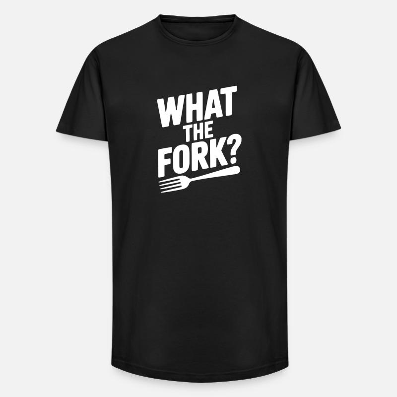 What the Fork? - Long Fit Men's T-Shirt - black
