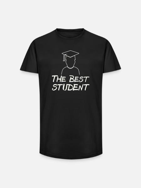 Der Beste Student – Abschlussmotiv - Long Fit Männer T-Shirt - Schwarz