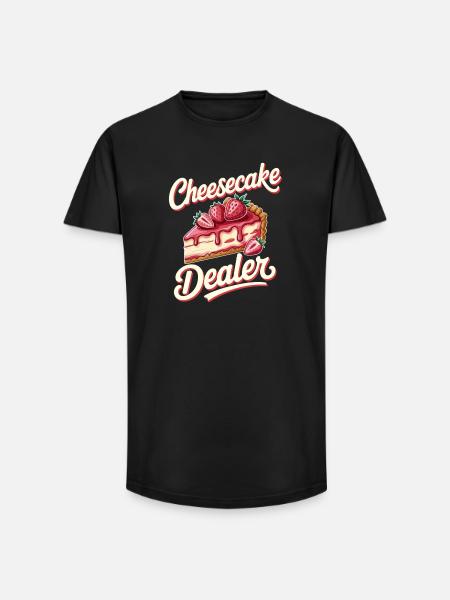 Gâteau - T-shirt coupe longue homme - noir