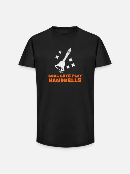 Cool Guys Play Handbells - Long Fit Men's T-Shirt - black