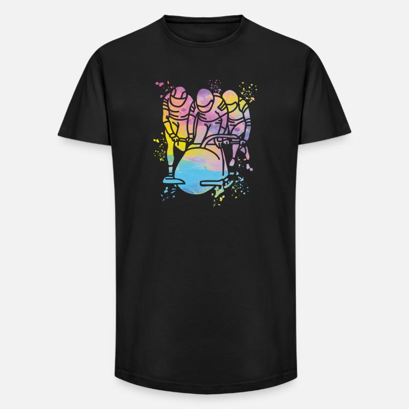 Bob Team Anschieber Bob - Long Fit Männer T-Shirt - Schwarz