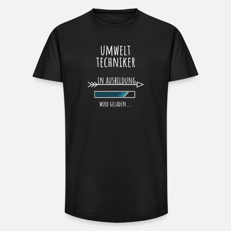 Environmental Technician Studies Occupation Training - Long Fit Men's T-Shirt - black