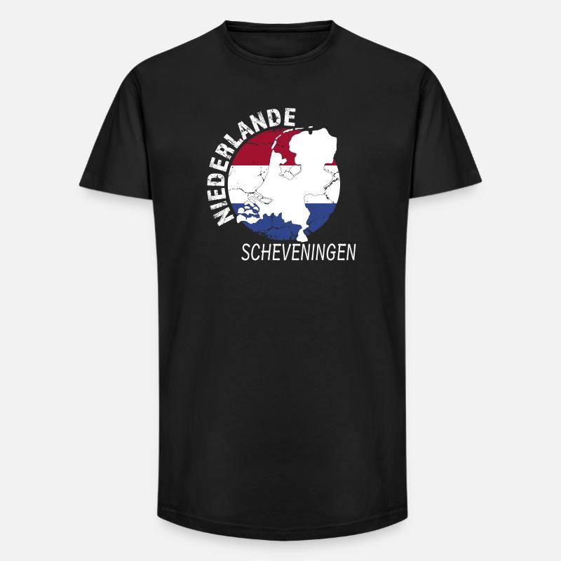 Scheveningen - Long Fit Men's T-Shirt - black