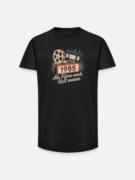 1985 Movie Cult Nostalgia Shirt - Long Fit Men's T-Shirt - black
