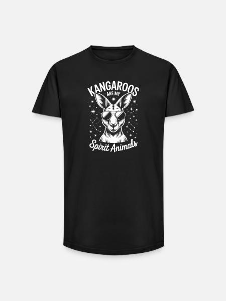 Kangaroo Saying Kangaroo Funny Kangaroo Gift - Long Fit Men's T-Shirt - black