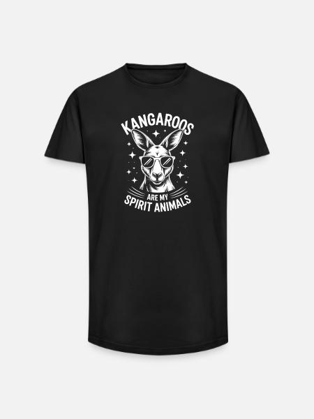 Kangaroo Saying Kangaroo Funny Kangaroo Gift - Long Fit Men's T-Shirt - black