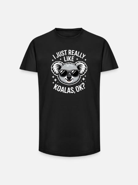 Koala Saying Koalas Funny Koala Gift - Long Fit Men's T-Shirt - black