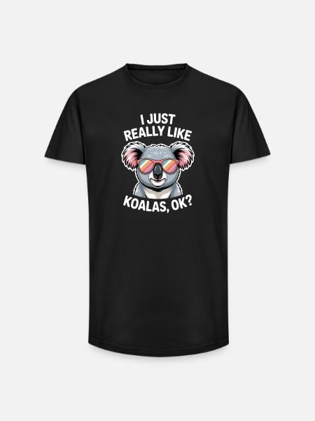 Koala Saying Koalas Funny Koala Gift - Long Fit Men's T-Shirt - black