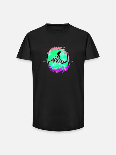 Snowboard - Long Fit Men's T-Shirt - black