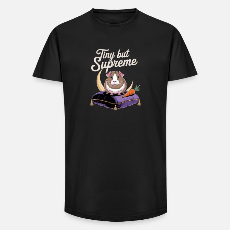 Tiny but Guinea Pig - Long Fit Men's T-Shirt - black