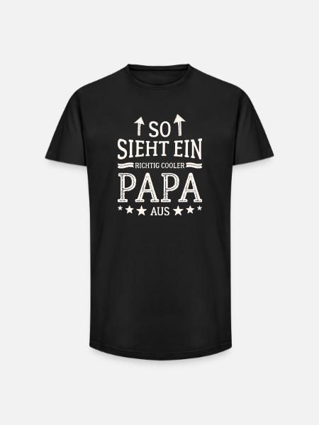 This is what a cool dad looks like Best Dad - Long Fit Men's T-Shirt - black