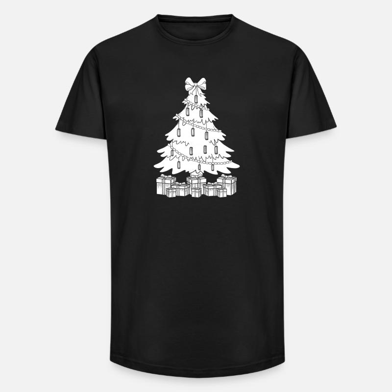 Harmonica Musican Sapin de Noël Harmonica - T-shirt coupe longue homme - noir