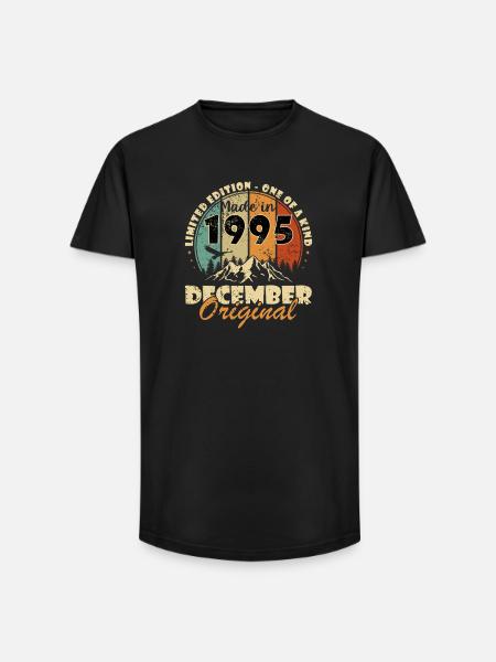 December 1995 - Legend since December 1995 - Long Fit Men's T-Shirt - black